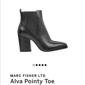 Marc Fisher black leather booties